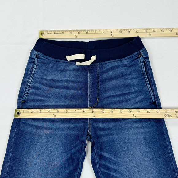 J. Crew Crewcuts Kids New Fit Drawstring Stretch Jean Size 12 Blue - Picture 8 of 10